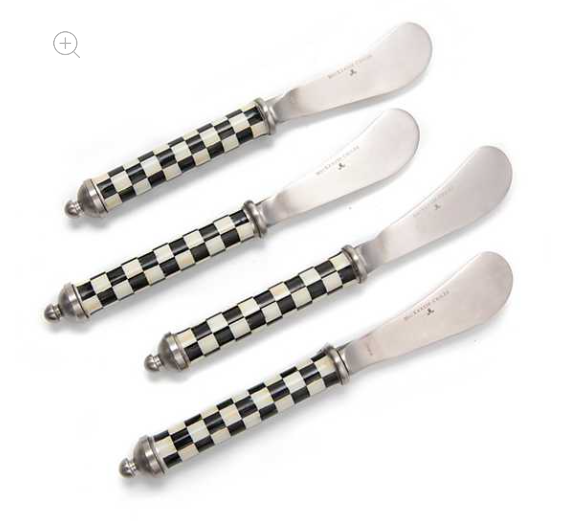 MacKenzie-Childs Courtly Check Spreaders - Set of 4