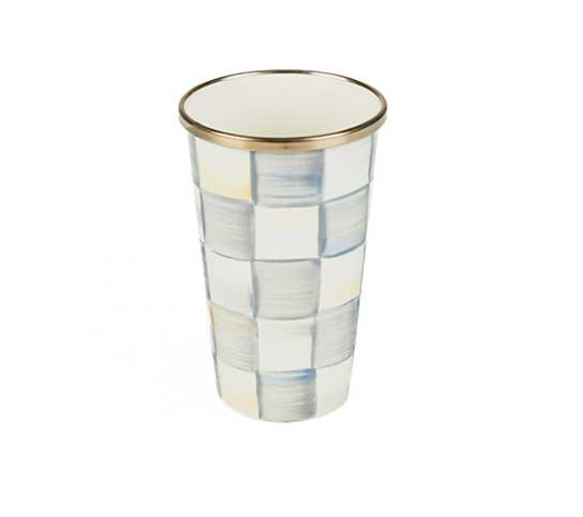 MacKenzie-Childs Sterling Check 10oz Tumbler