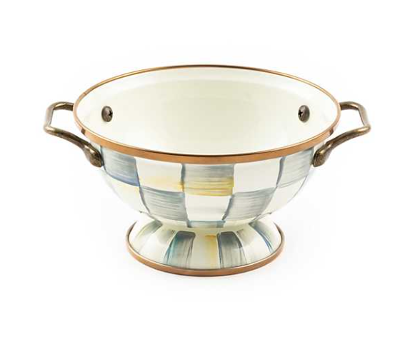 MacKenzie-Childs Sterling Check Simply Anything Bowl