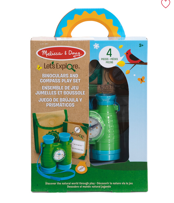 Melissa & Doug Let's Explore Binocular & Compass Play Set