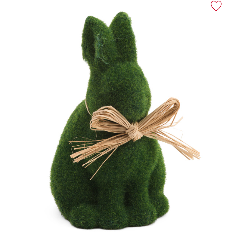 Green Mossy Bunny w/Bow