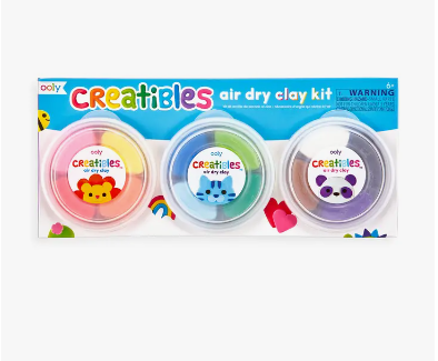 Creatibles DIY Air Dry Clay Kit - Set of 12