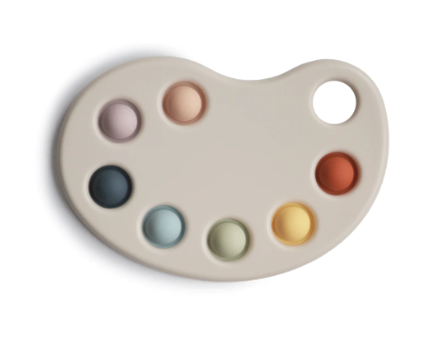 Mushie Paint Palette Press Toy - Multi