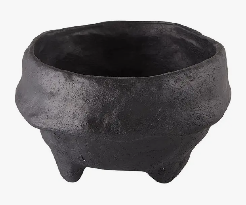 Paper Mache Bowl - Black