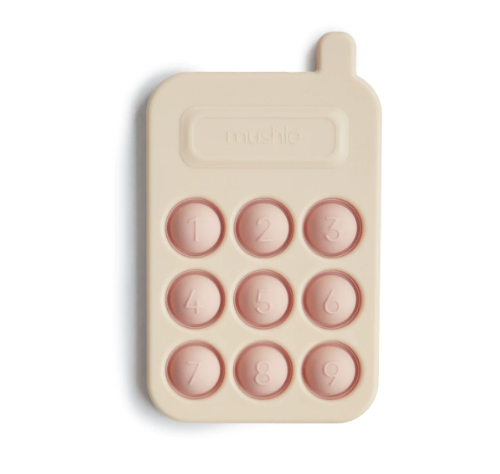 Mushie Phone Press Toy - Blush