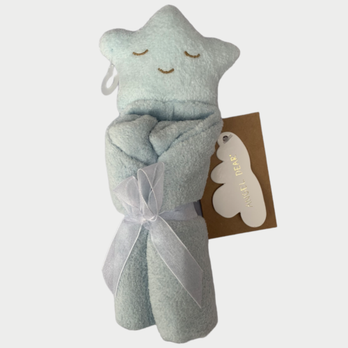 Angel Dear Soft Blue STAR Lovey Security Blanket