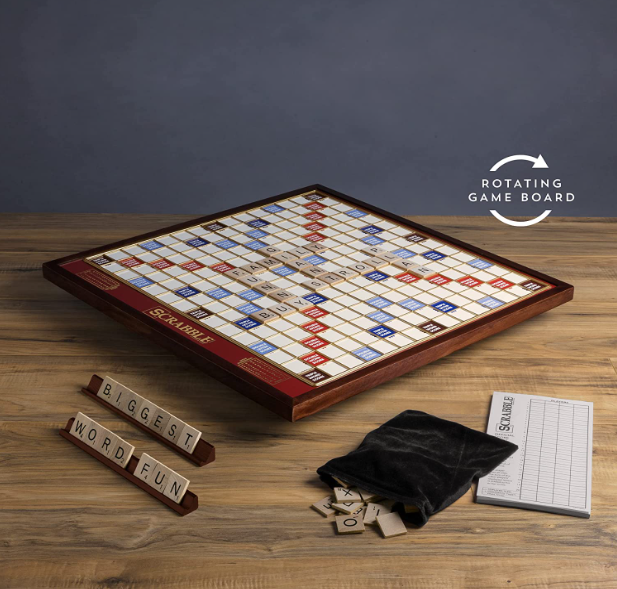 Scrabble Board - Wooden Giant Deluxe Edition