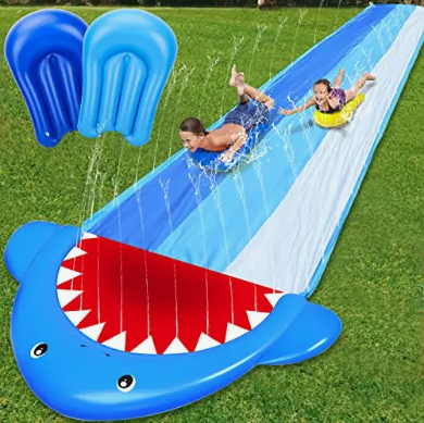 Shark Inflatable Water Slide - 20'