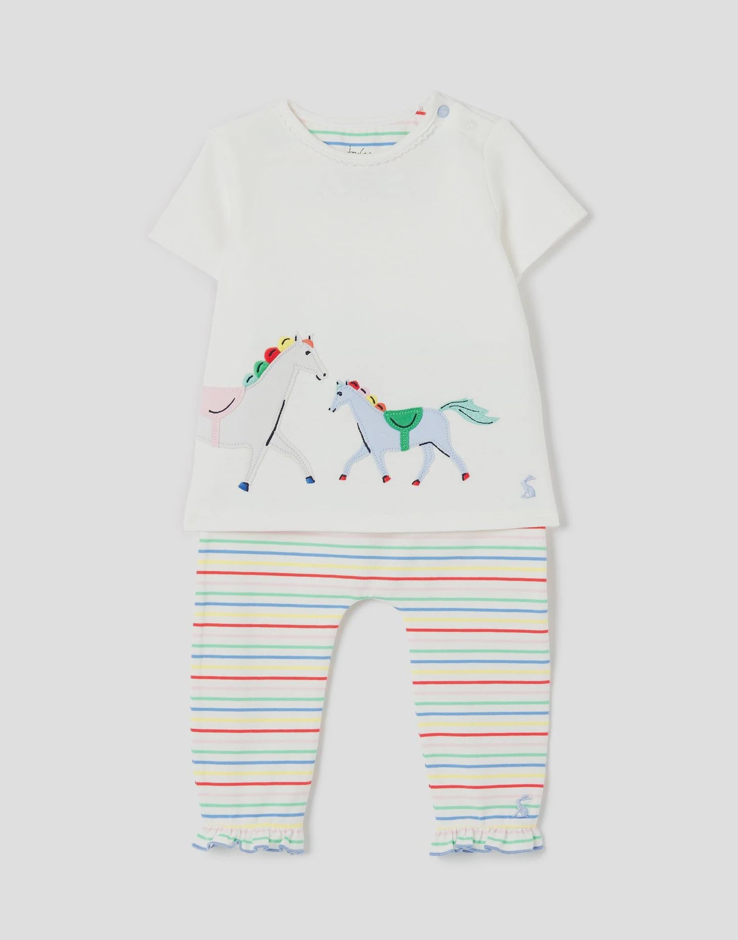 Joules Poppy Organically Grown Cotton Artwork Set 9-12m