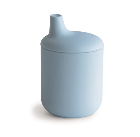 Mushie Silicone Sippy Cup - Powder Blue