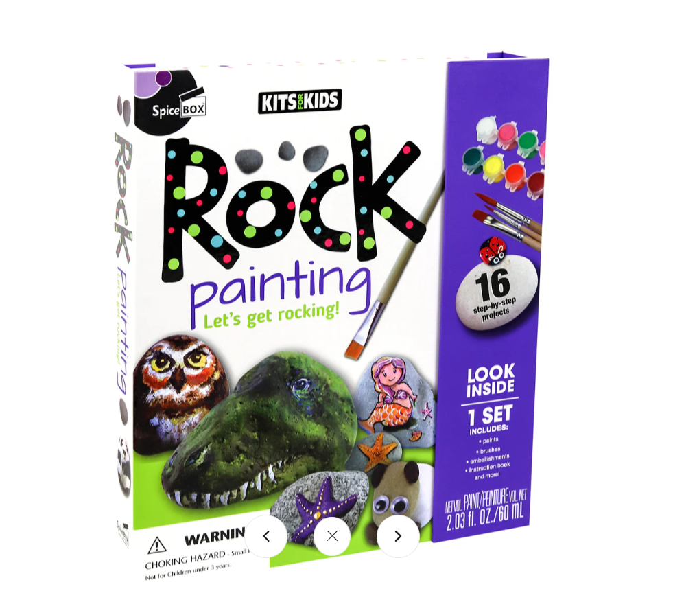 Spicebox Rock Painting