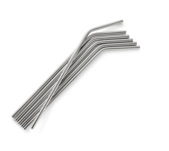 Stainless Steel Straws - 6pk