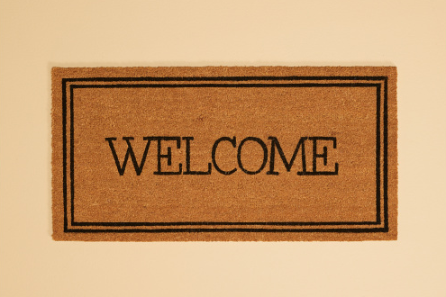 Thro 'Welcome' Doormat - 24"x 36"