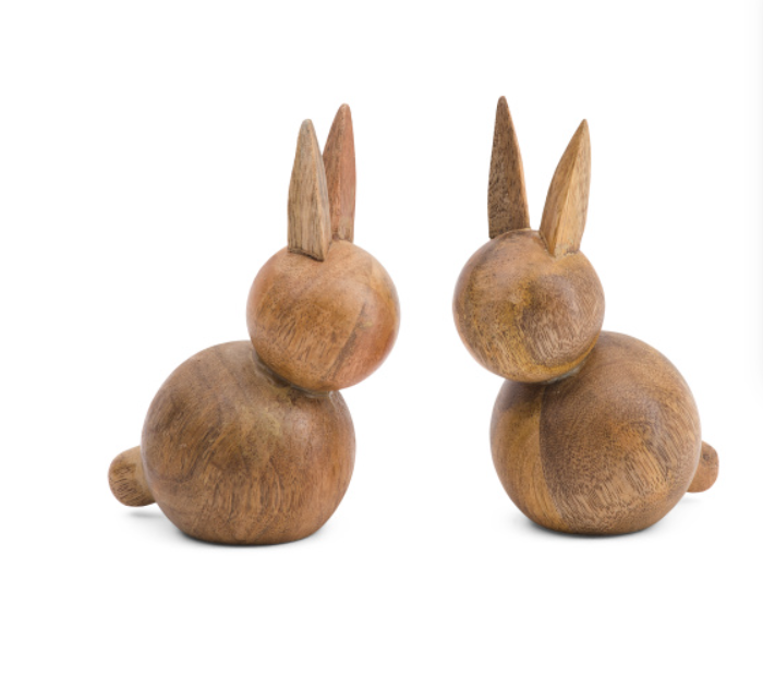 Wooden Bunny w/Round Head